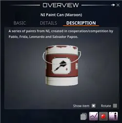 NI Paint Can (Maroon)
